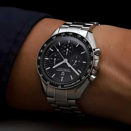 Men's Silver Stainless Steel Strap Watch